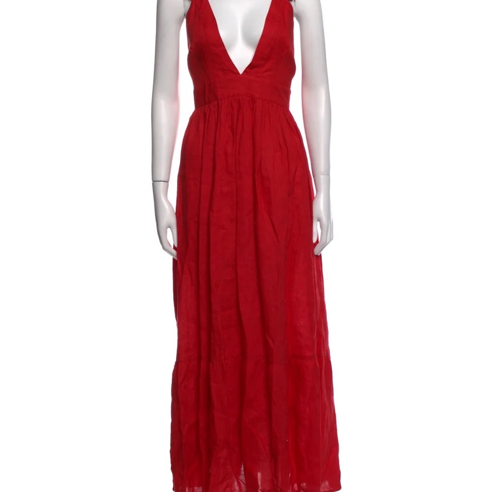 Chic Scarlet Maxi Dress